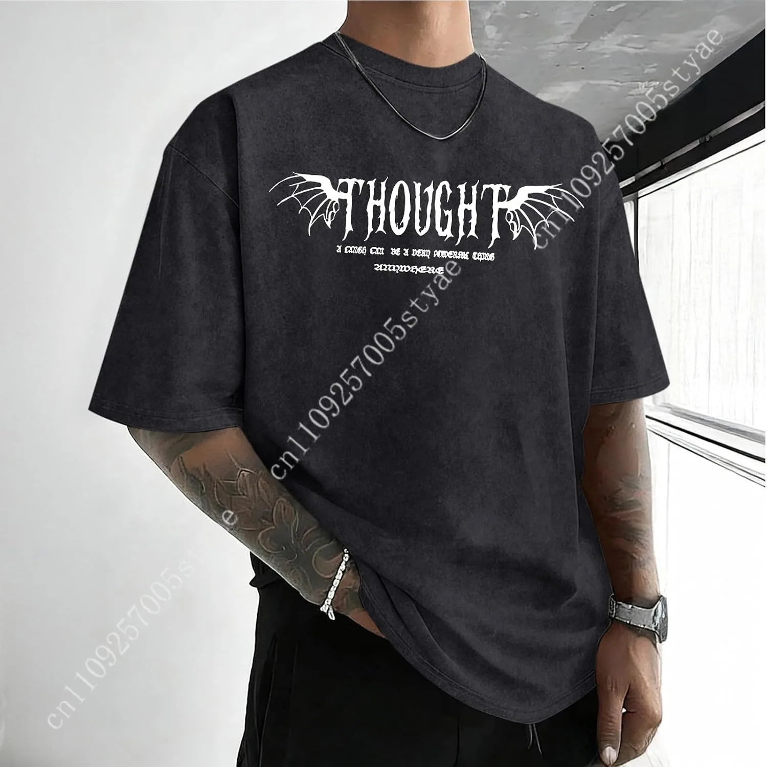 Herren Acid-Wash T-Shirt, Over – Acid Wash Vintage Graphic T Shirt Bewertung und Preis