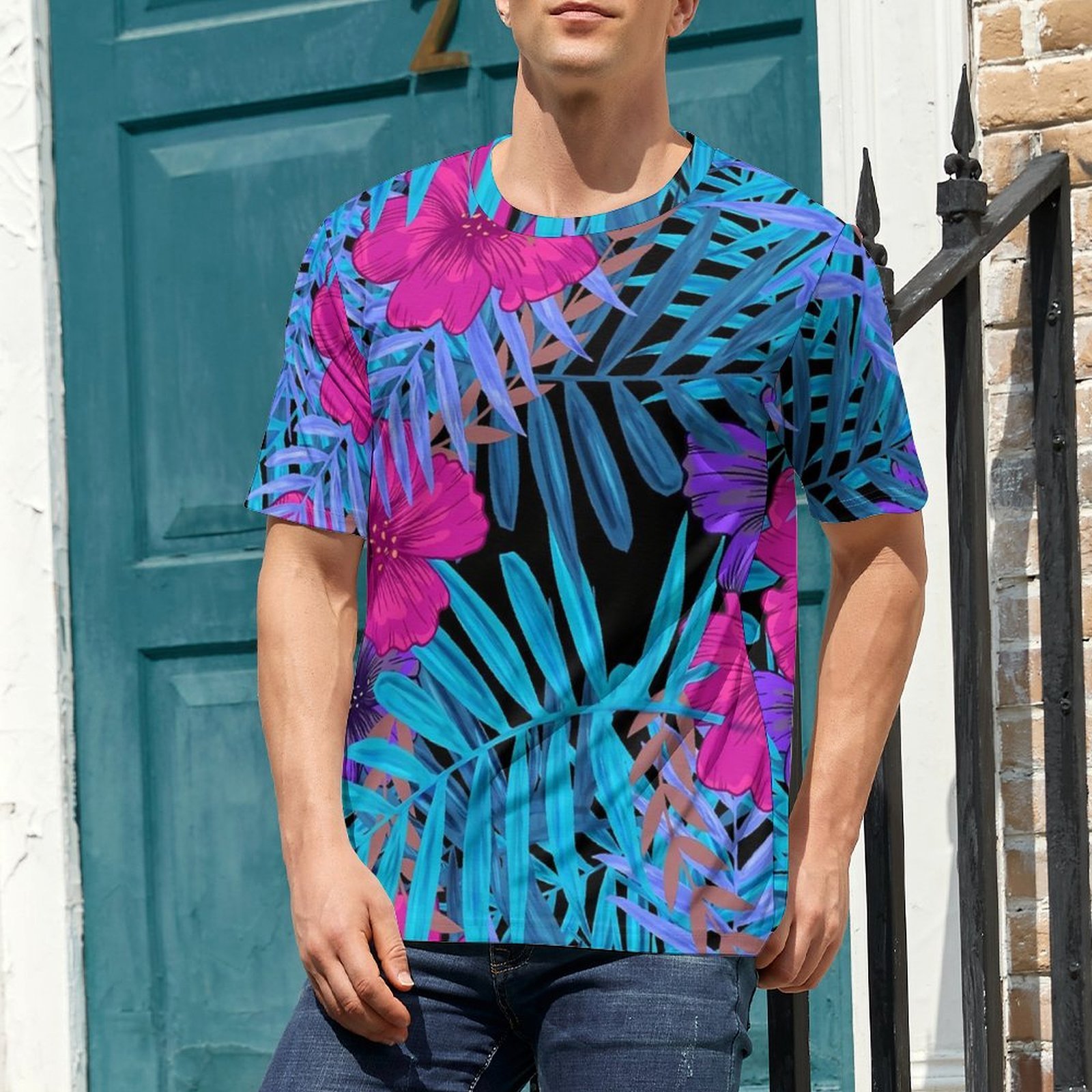 Übergroßes T-Shirt, Sommer-T-S – Vintage Hawaiian Floral Shirt Bewertung und Preis